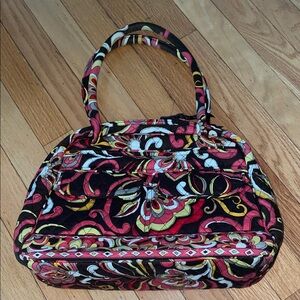 Vera Bradley Black and Red Floral Shoulder Bag
